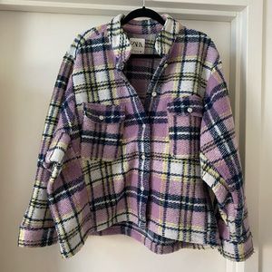 Zara Pleaded Warm Shirt Size S - image 1